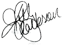 Unterschrift Kelly Clarkson