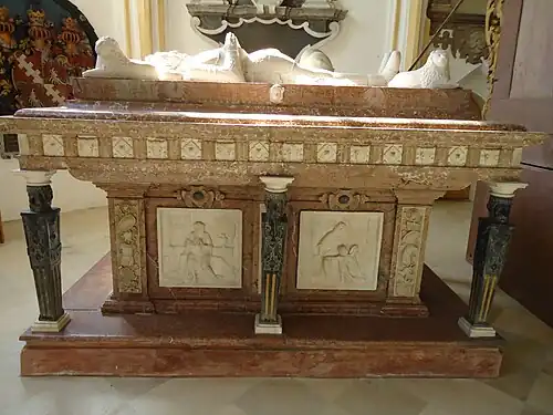 Sein zweites Hauptwerk, das Kenotaph für Graf Joachim von Ortenburg.