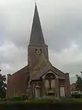Die Kirche von Erondegem, Rückansicht