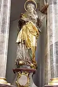 Skulptur der hl. Anna in der Kirche zu Unserer lieben Frau in Kicklingen