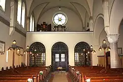 Innenansicht Richtung Orgelempore