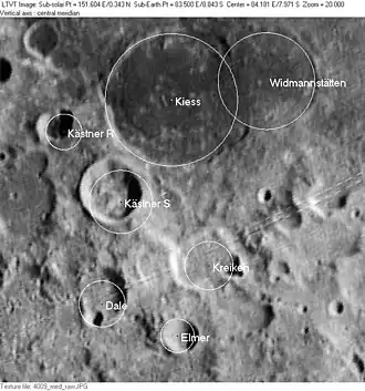 Kreiken und Umgebung (Lunar Orbiter 4)
