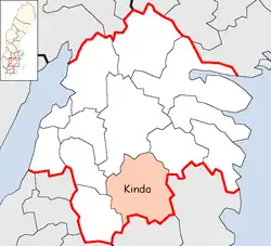 Lage der Gemeinde Kinda