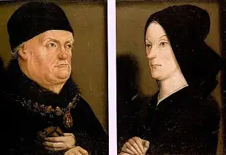 Matheron-Diptychon mit König René I. und seiner Frau Jeanne de Laval (um 1475)