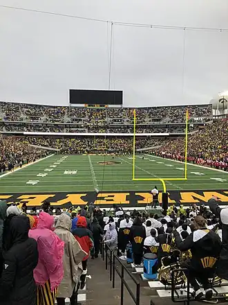 Das Kinnick Stadium bei einem Spiel gegen die Nebraska Cornhuskers
