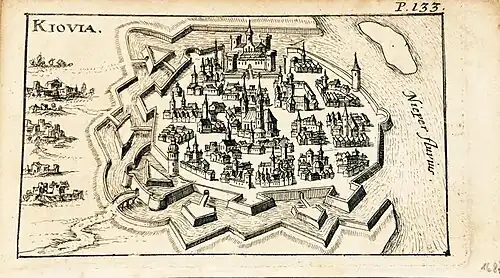 Jacob von Sandrart: Kiovia. Planvedute von Kiew, 1687