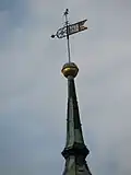 Kirchturmspitze mit Wetterfahne