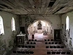 Langhaus ostwärts zum Chor