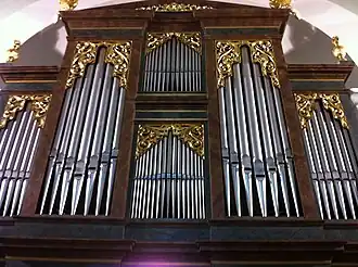 Kirche Srbska Kamenice Hauptorgel Prospekt