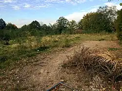 Das Kirchengrundstück 2018, drei Jahre nach dem Abriss