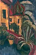 Ernst Ludwig Kirchner: Aussicht vom Balkon (1916)