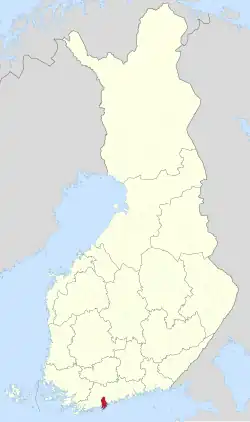 Lage von Kirkkonummi in Finnland