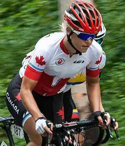 Kirsti Lay beim Straßenrennen der Panamerikanischen Spiele 2015