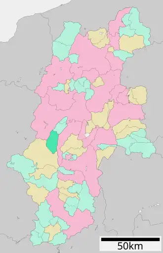 Lage Kisos in der Präfektur