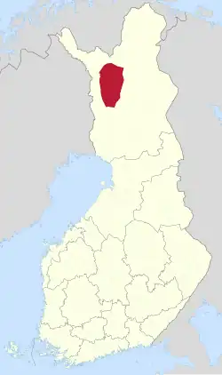 Lage von Kittilä in Finnland