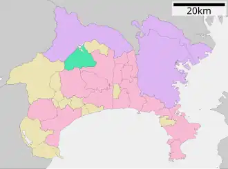 Lage Kiyokawas in der Präfektur