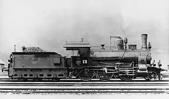 kkStB 28.01 mit Tender 4816 (=36.516) um 1905