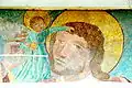 Ausschnitt des Christopherus-Freskos (Kirchen-Südwand)