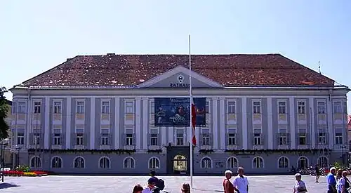 Neues Rathaus Klagenfurt, früher Palais Rosenberg (im Besitz 1650–1918)
