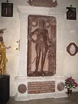 Grabdenkmal Christoph Perger. Burg Clam, Perg in Oberösterreich