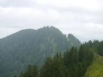 Gipfel des Vorderen Prodel vom Denneberg aus