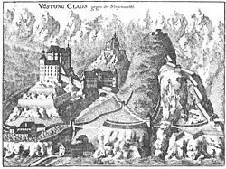 Ansicht aus Vischers Topographia Austriae superioris modernae (erschienen 1674)