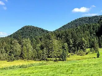 Klausenkopf (links) von der Melcherstefflalm