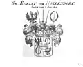 Wappen des erloschenes Zweigs der Grafen Kleist von Nollendorf