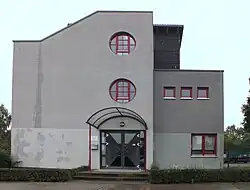 Klepschweg, ostwärts, mit Schulgebäude