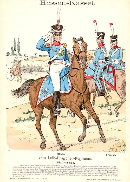 Hessen-Kassel. Leib-Dragoner-Regiment. 1813–1821