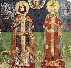 Fürst Lazar und Fürstin Milica (Kloster Ljubostinja, 1410)