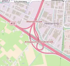 Übersichtskarte Knooppunt Maanderbroek