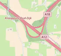 Übersichtskarte Knooppunt Oud-Dijk