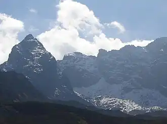 Blick von dem Tal Dolina Gąsienicowa