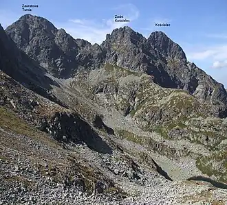 Blick von dem Massiv Czarne Ściany (Ausschnitt)