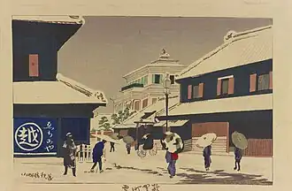 Schnee im Suruga-chō[A 1]