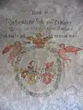Wappen­darstellung in der Köditzer Leonhards­kirche