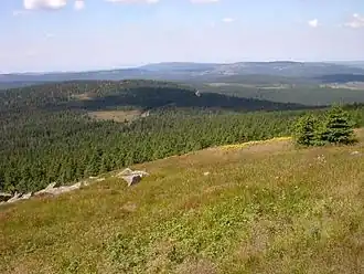 Blick vom Brocken zum Königsberg