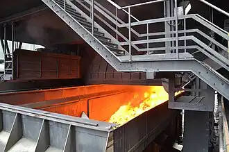 Befüllung des Löschwagens