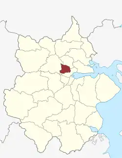 Lage des Simon Peters Sogn in der Kolding Kommune