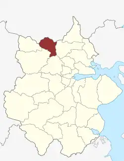 Lage des Vester Nebel Sogn in der Kolding Kommune