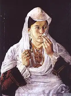 Motra Tone (Schwester Tona); Öl, 1883, Nationale Kunstgalerie Tirana