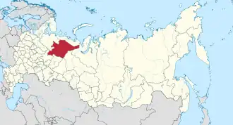 Lage innerhalb Russlands