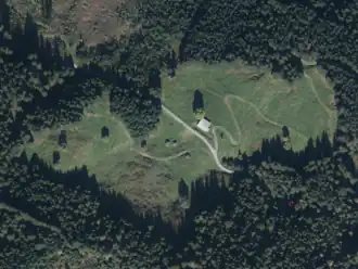 Kompberg-Heimalm aus der Vogelperspektive