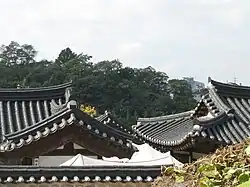 Hanok-Dächer in Seoul