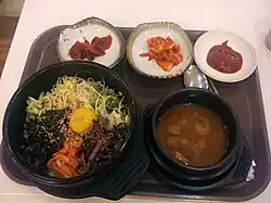 Menü mit Suppe, Ansan 2013