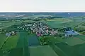 Luftbild des Dorfes