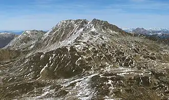 Kröndlhorn von Südwesten, aufgenommen vom Tristkopf