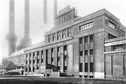 Das Kraftwerk im Erbauungsjahr 1914