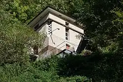 Das Wasserschloss oberhalb des Kraftwerks.